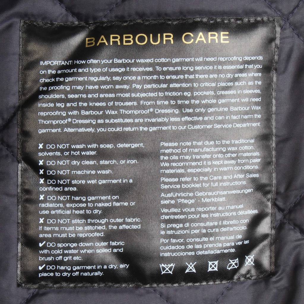 BARBOUR GISBURNE WAX MWXNY en color AZUL  (5)