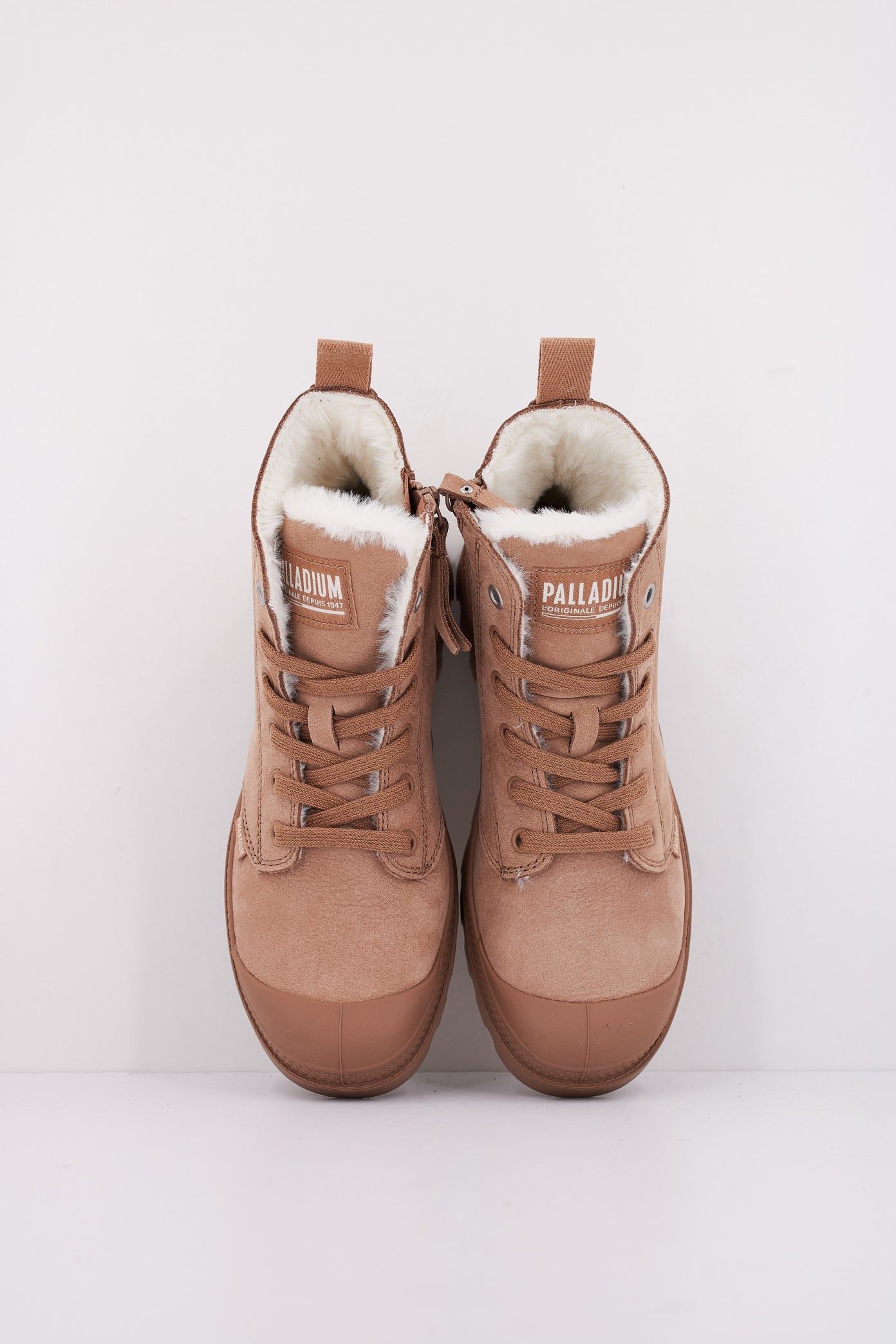 PALLADIUM PAMPA HI ZIP WL en color NUDE  (3)