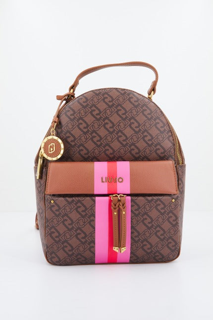 LIU-JO AA E BACKPACK BAG en color BEIS  (1)