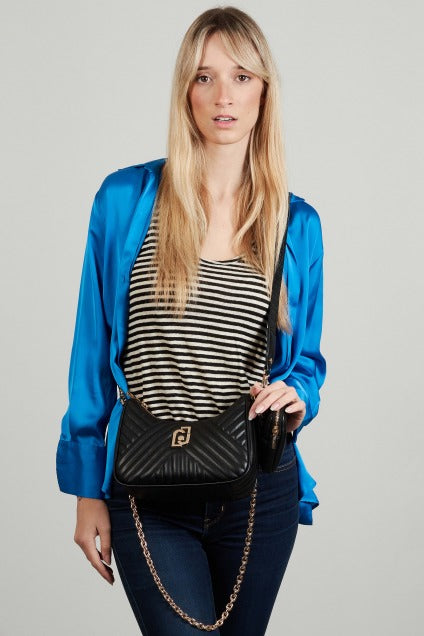 LIU-JO HOBO BAG en color NEGRO  (5)