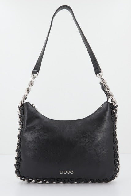 LIU-JO AA E HOBO BAG en color NEGRO  (2)