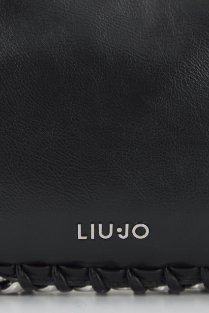 LIU-JO AA E HOBO BAG en color NEGRO  (4)