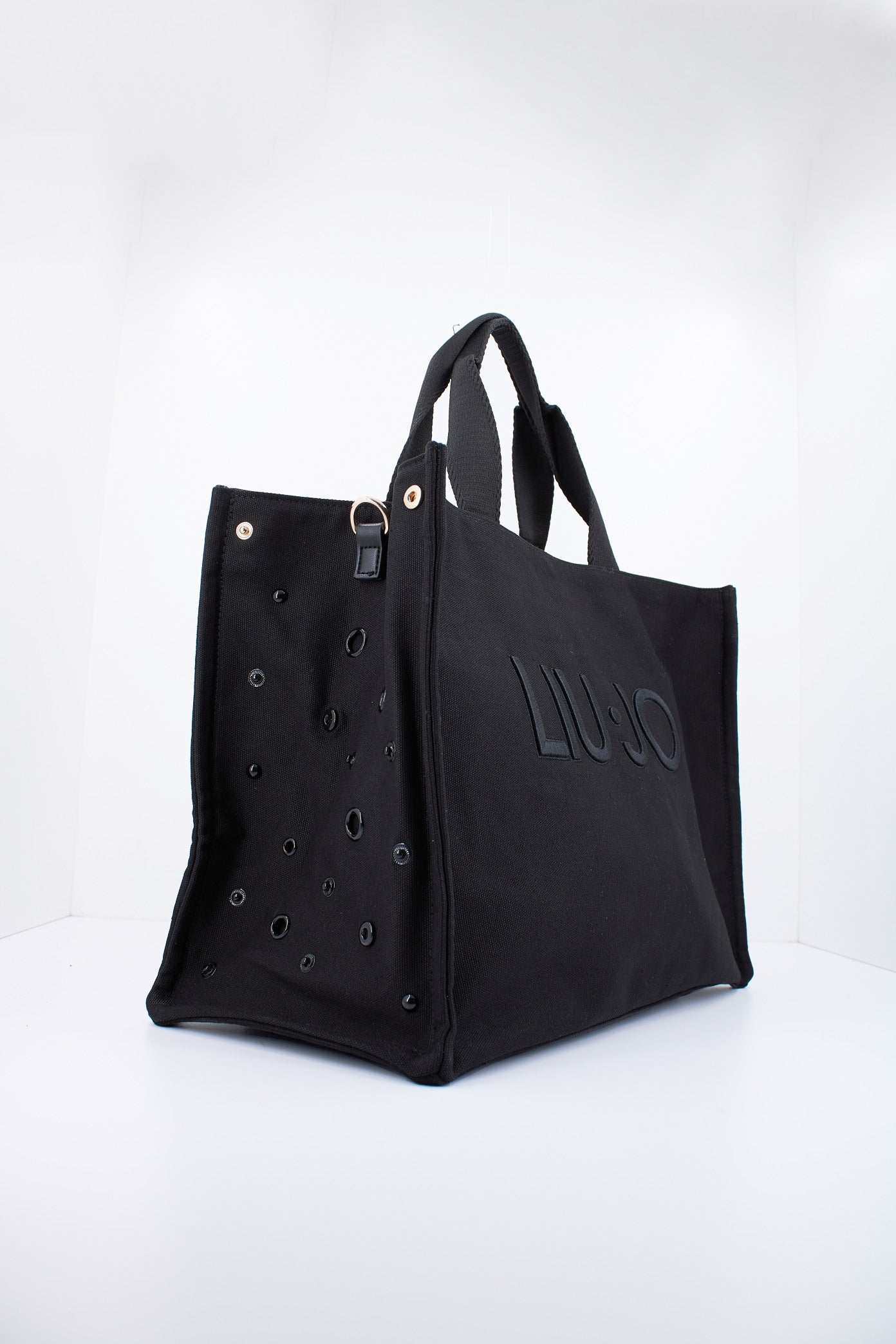 LIU-JO TOTE CANVAS en color NEGRO  (3)