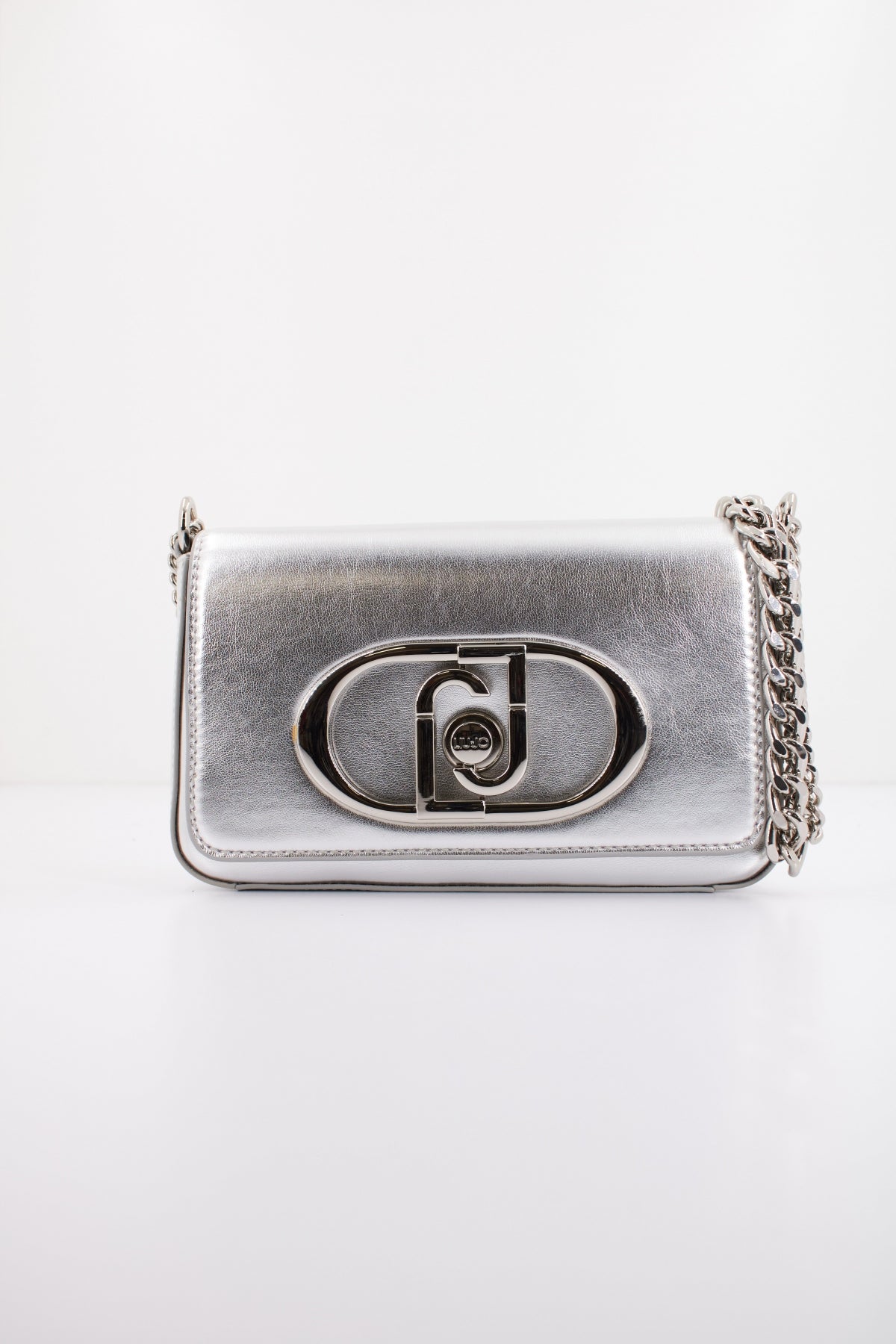LIU-JO ECS S CROSSBODY en color PLATA  (1)
