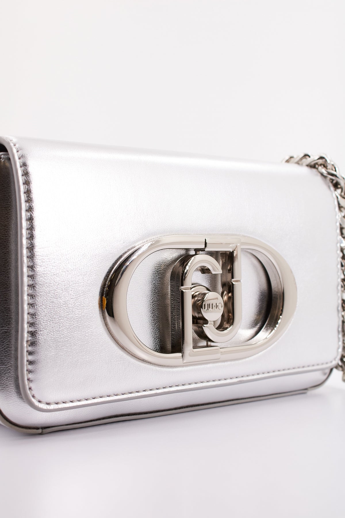 LIU-JO ECS S CROSSBODY en color PLATA  (4)