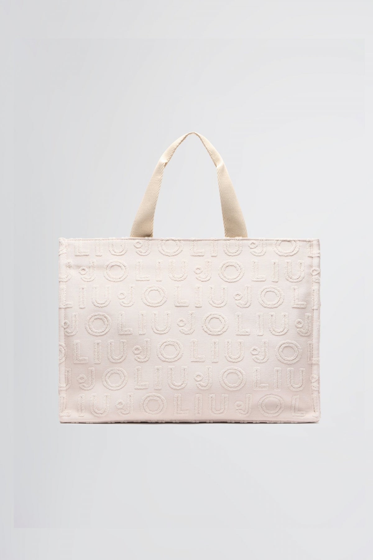 LIU-JO L TOTE JACQUARD PLAIN en color ROSA  (1)