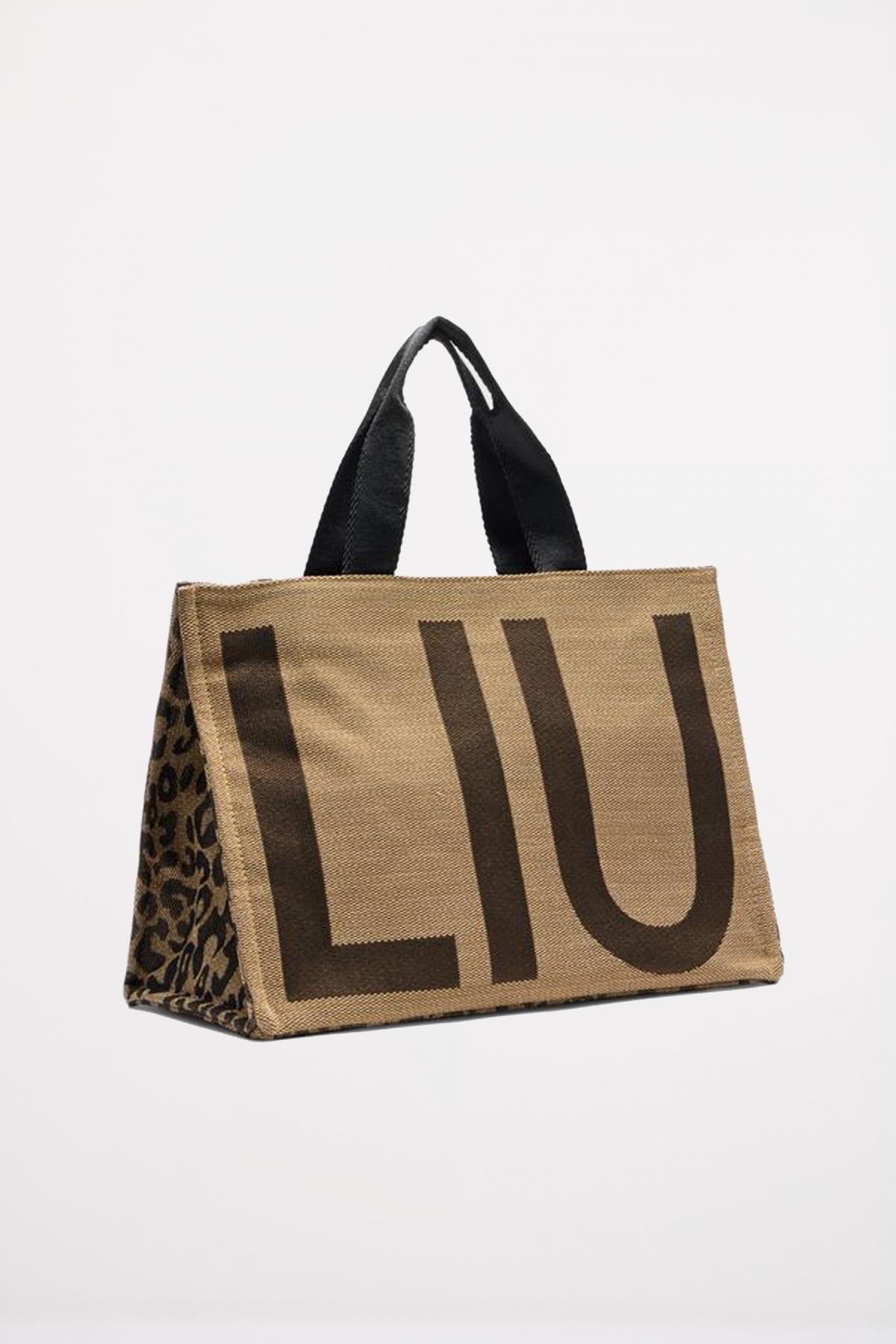 LIU-JO TOTE LOGO ANIMALIE en color MARRON  (2)
