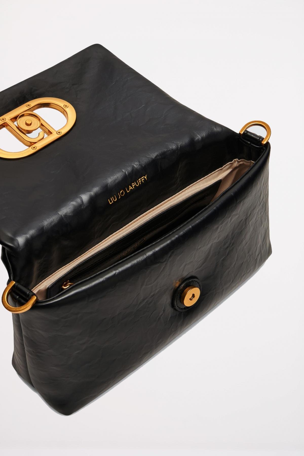 LIU-JO ECS M CROSSBODY en color NEGRO  (4)