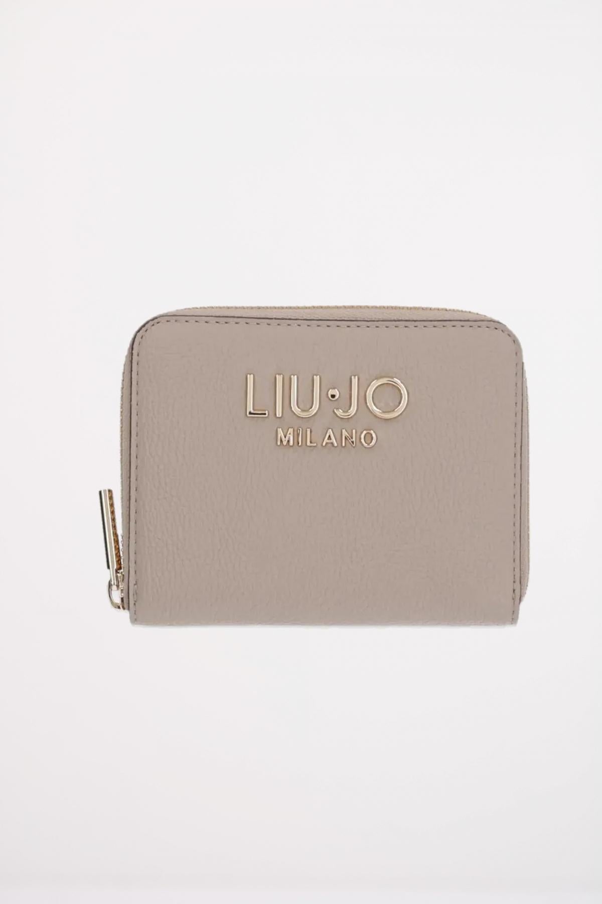 LIU-JO ECS ZIP AROUND en color BEIS  (1)