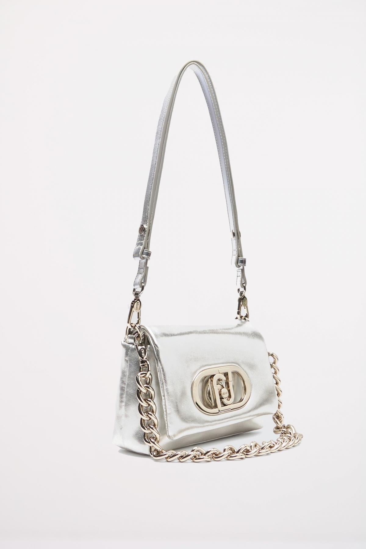 LIU-JO ECS S CROSSBODY en color PLATA  (2)