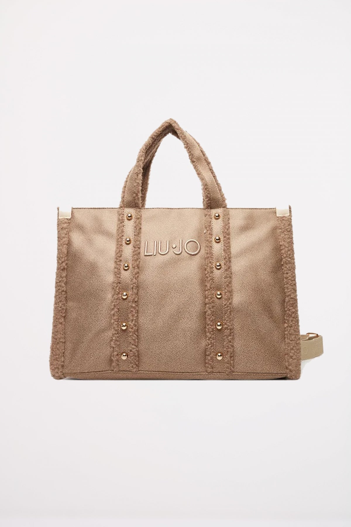 LIU-JO L TOTE en color MARRON CLARO  (1)