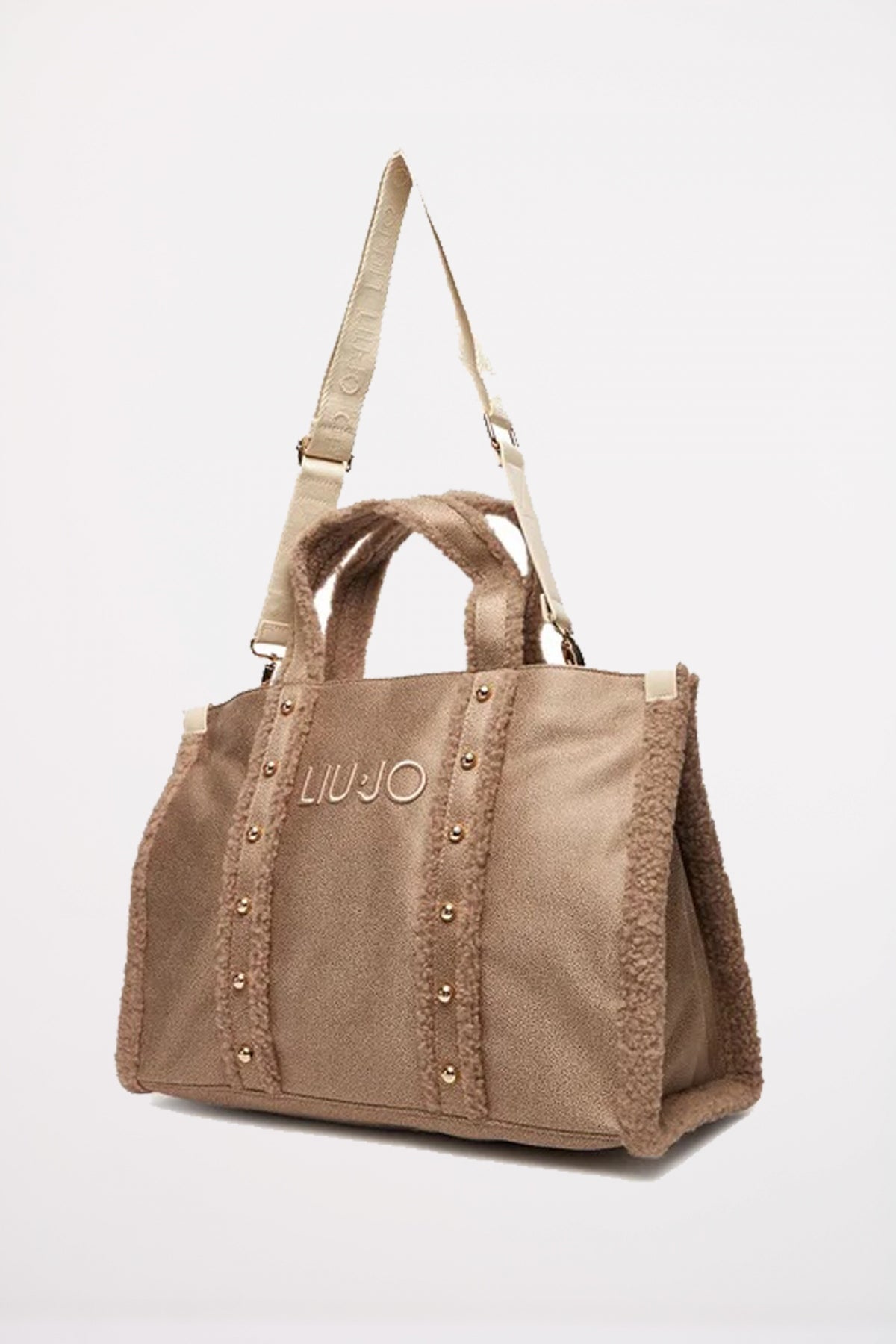 LIU-JO L TOTE en color MARRON CLARO  (3)