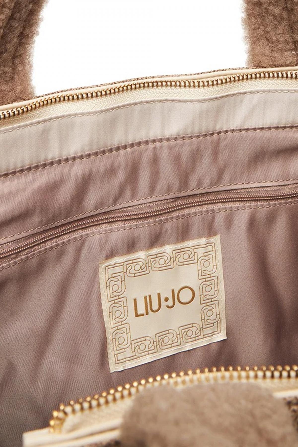 LIU-JO L TOTE en color MARRON CLARO  (4)