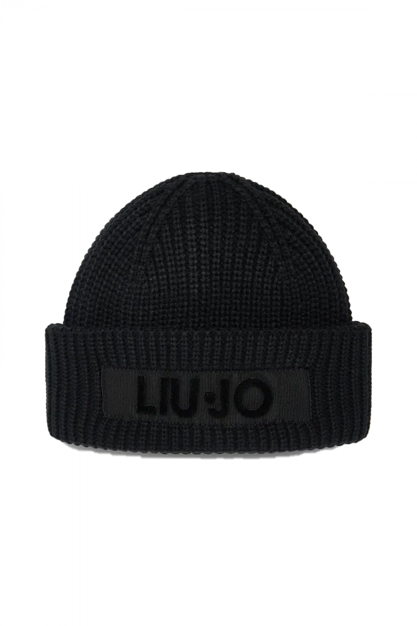 LIU-JO  BEANIE LOGO  en color NEGRO  (1)