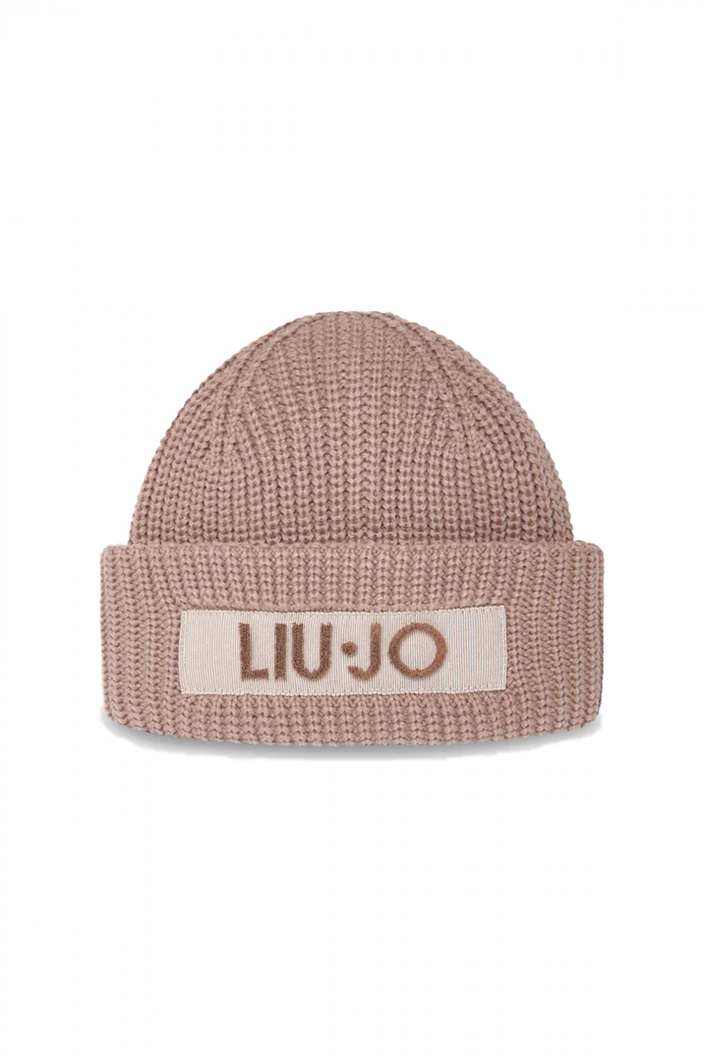 LIU-JO  BEANIE LOGO  en color MARRON  (1)