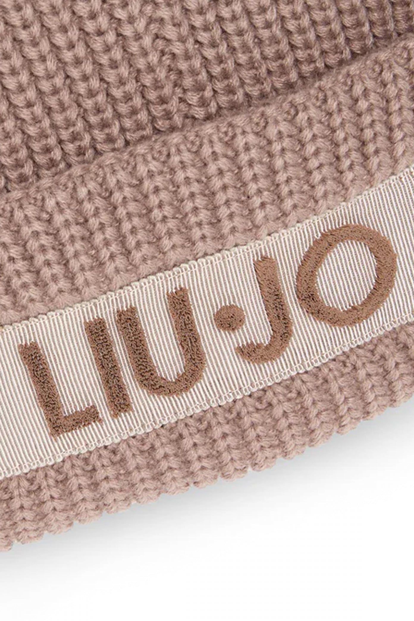 LIU-JO  BEANIE LOGO  en color MARRON  (3)