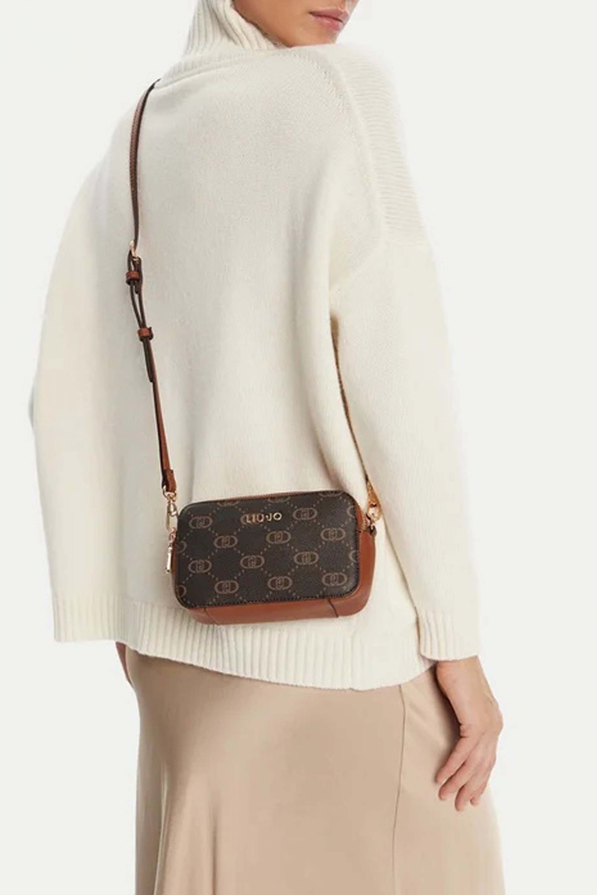 LIU-JO ECS S CAMERA CASE en color MARRON  (4)