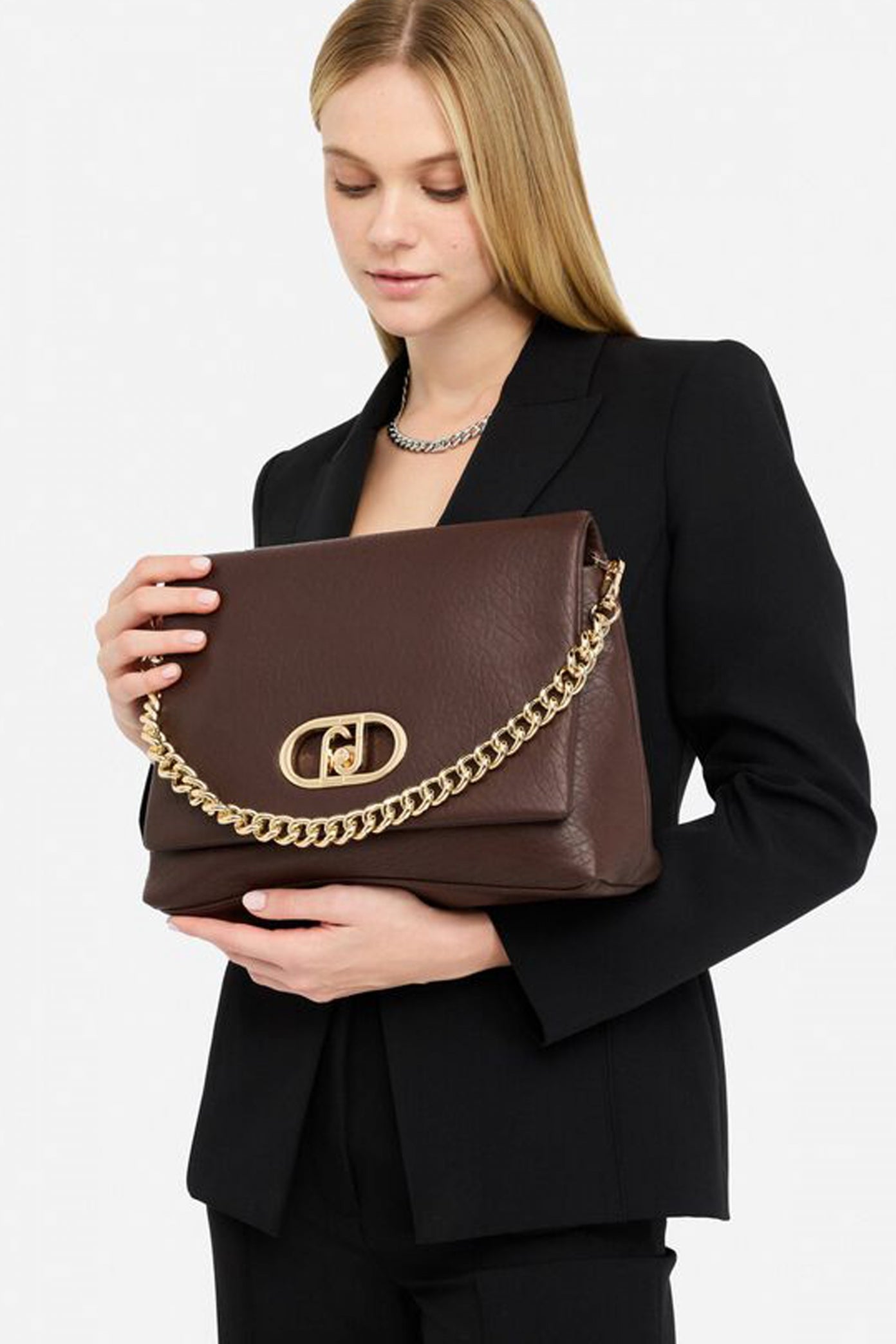 LIU-JO ECS L CROSSBODY en color MARRON  (1)