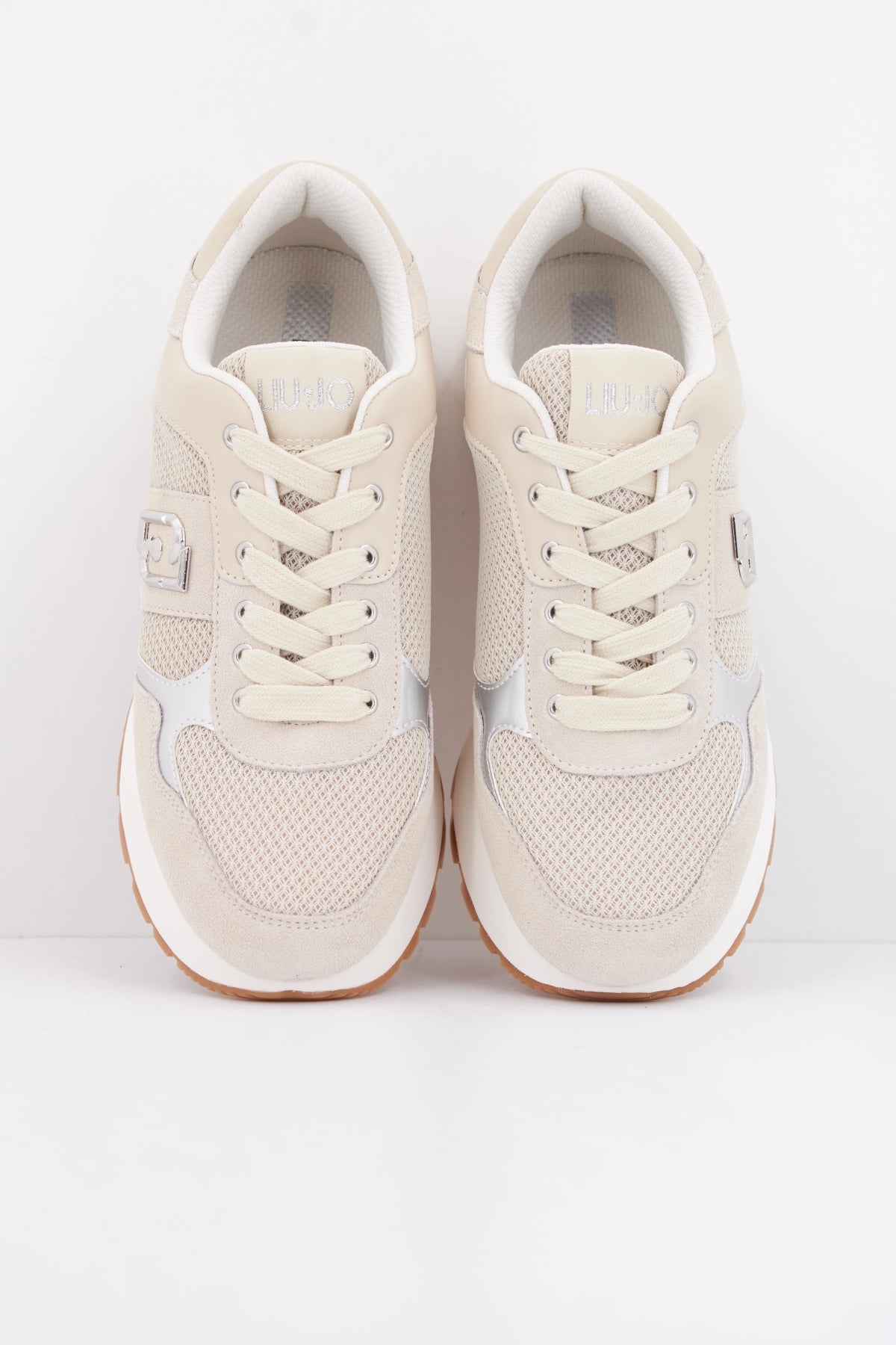 LIU-JO AMAZING  BIS SNEAKER en color BEIS  (3)