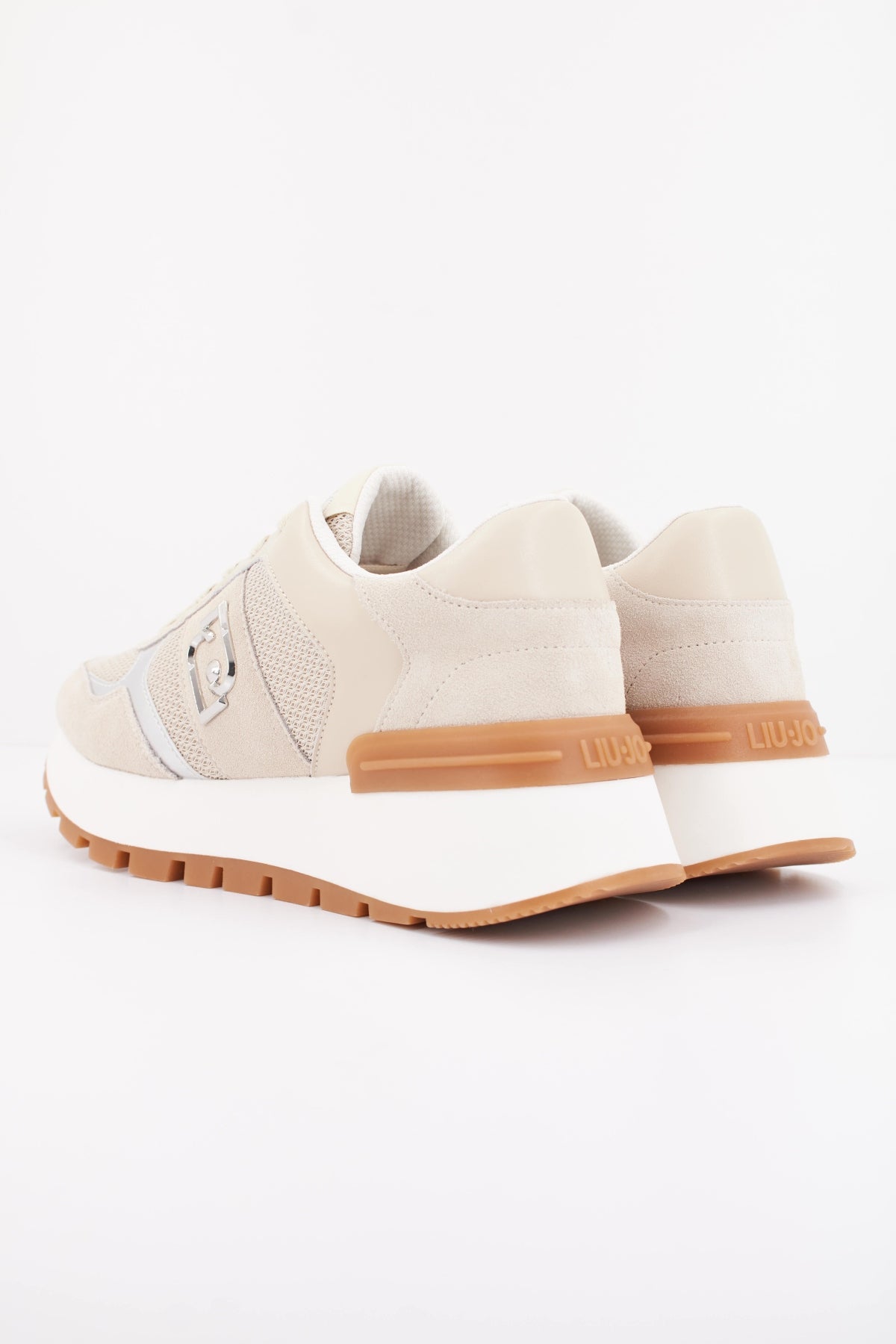 LIU-JO AMAZING  BIS SNEAKER en color BEIS  (4)