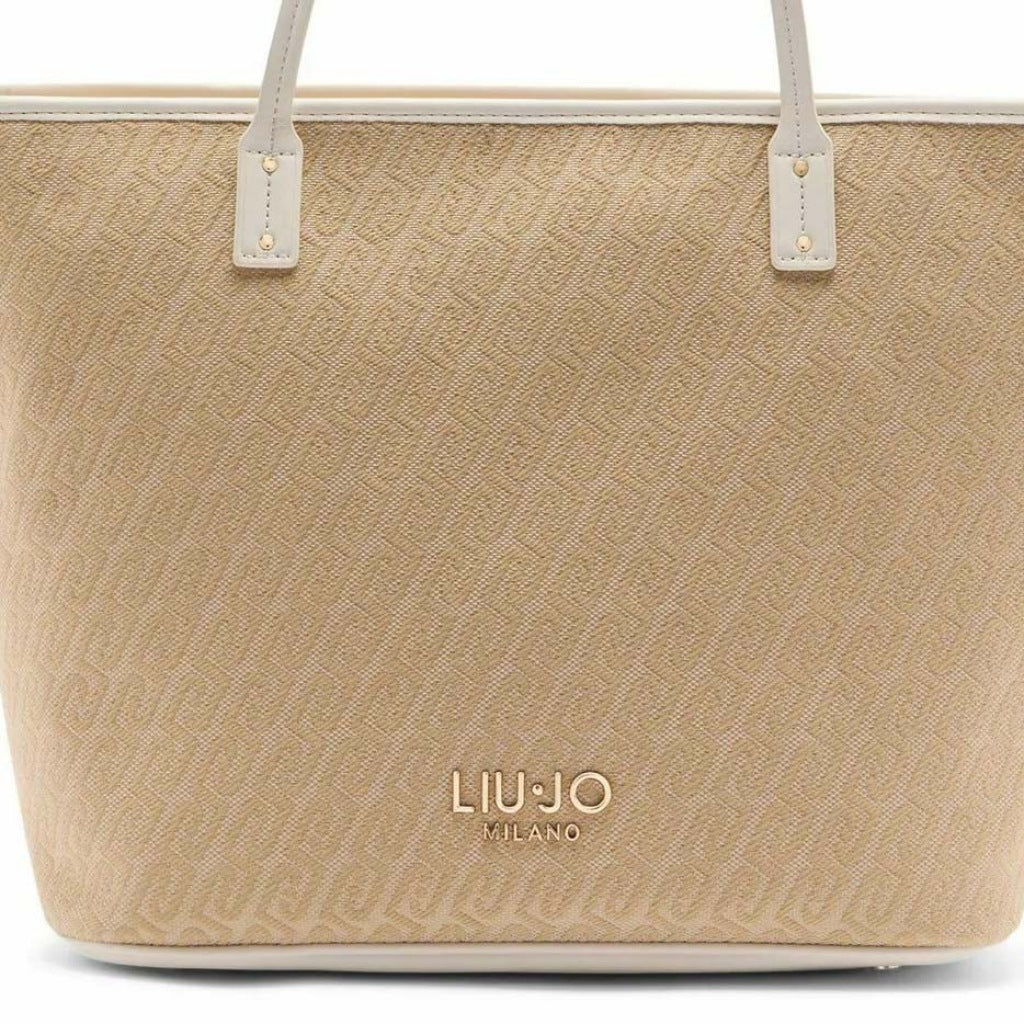 LIU-JO TA M TOTE en color BEIS  (6)