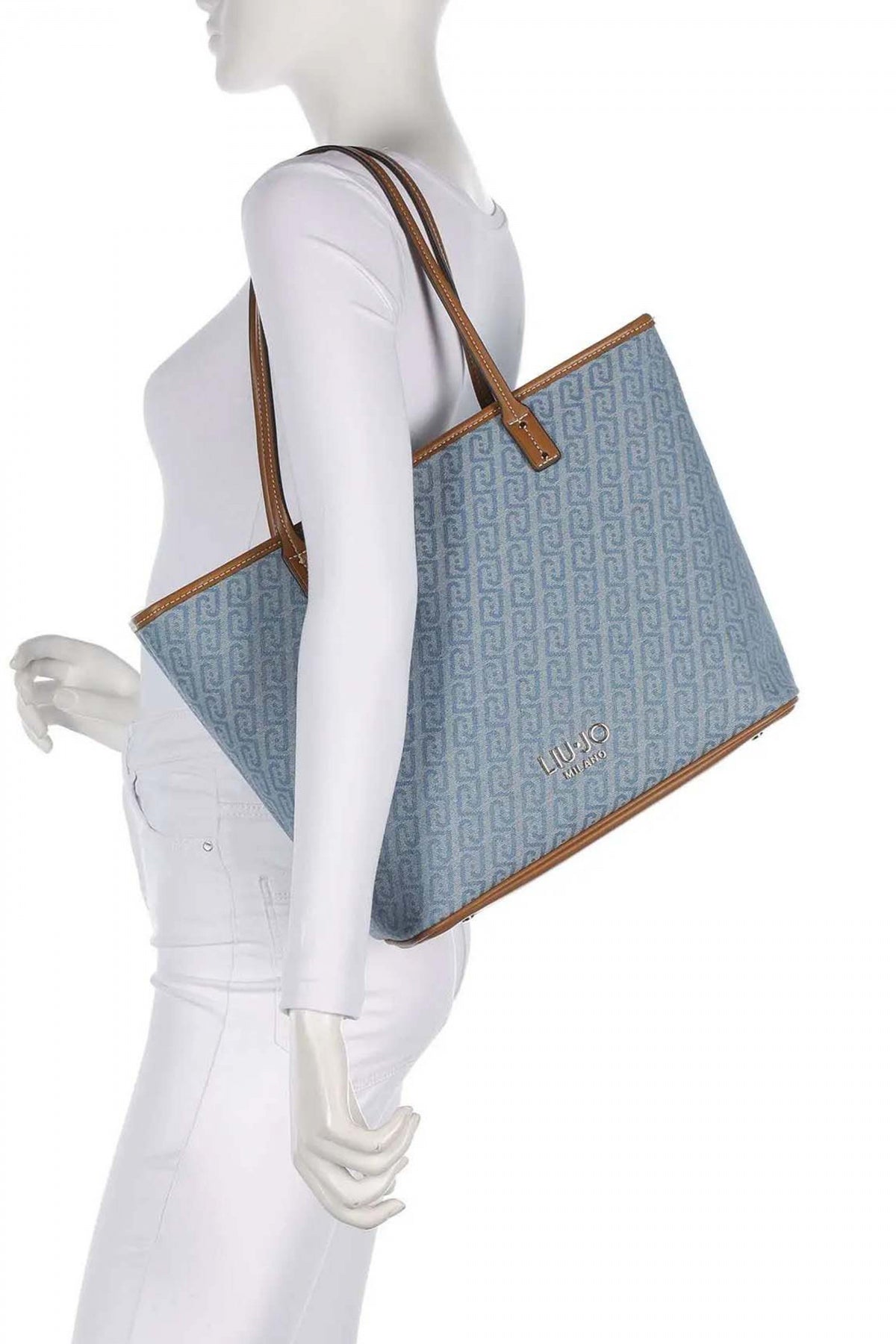 LIU-JO TA M TOTE  en color AZUL  (4)