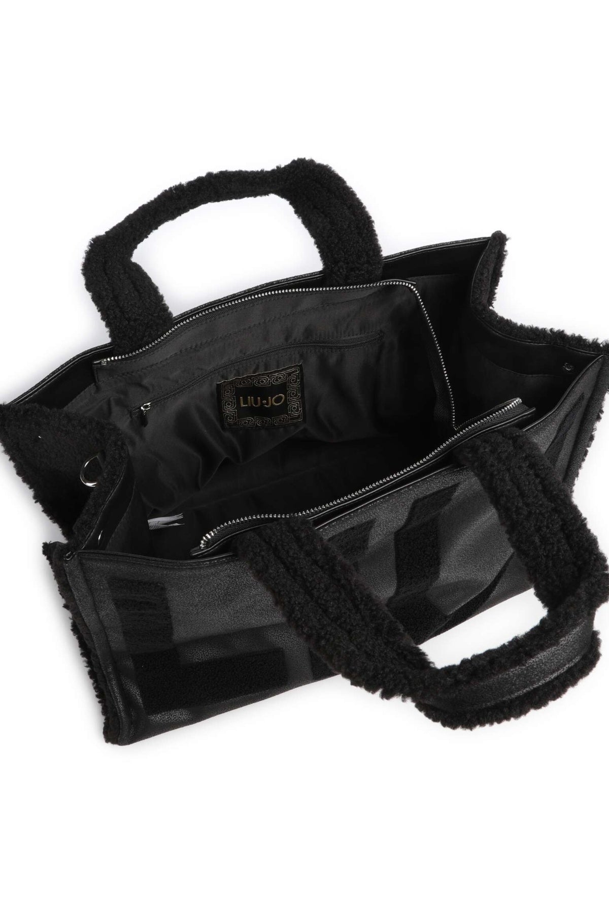 LIU-JO F E TOTE FAKE MONTONE en color NEGRO  (3)