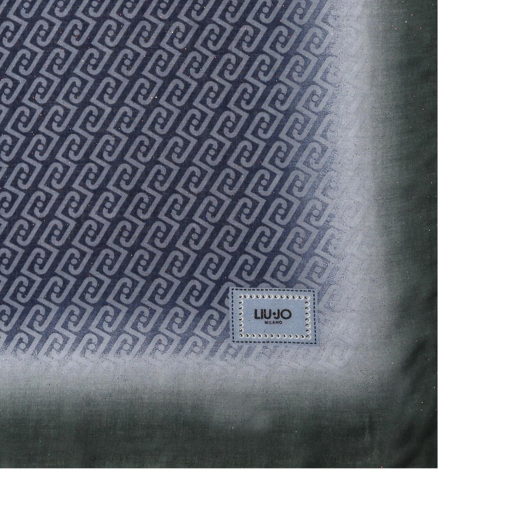 LIU-JO F T STOLA ALLOVER SHADED en color AZUL  (4)