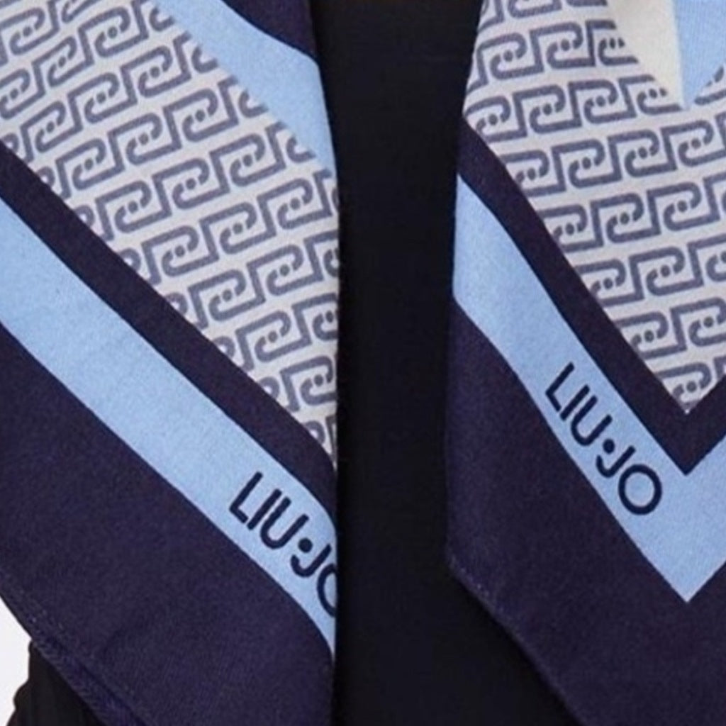 LIU-JO F T FOULARD PORTALOGO en color AZUL  (6)