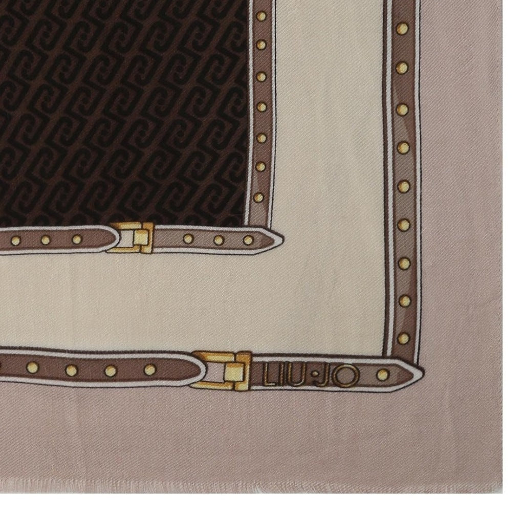 LIU-JO F T STOLA STUDS en color MARRON  (5)