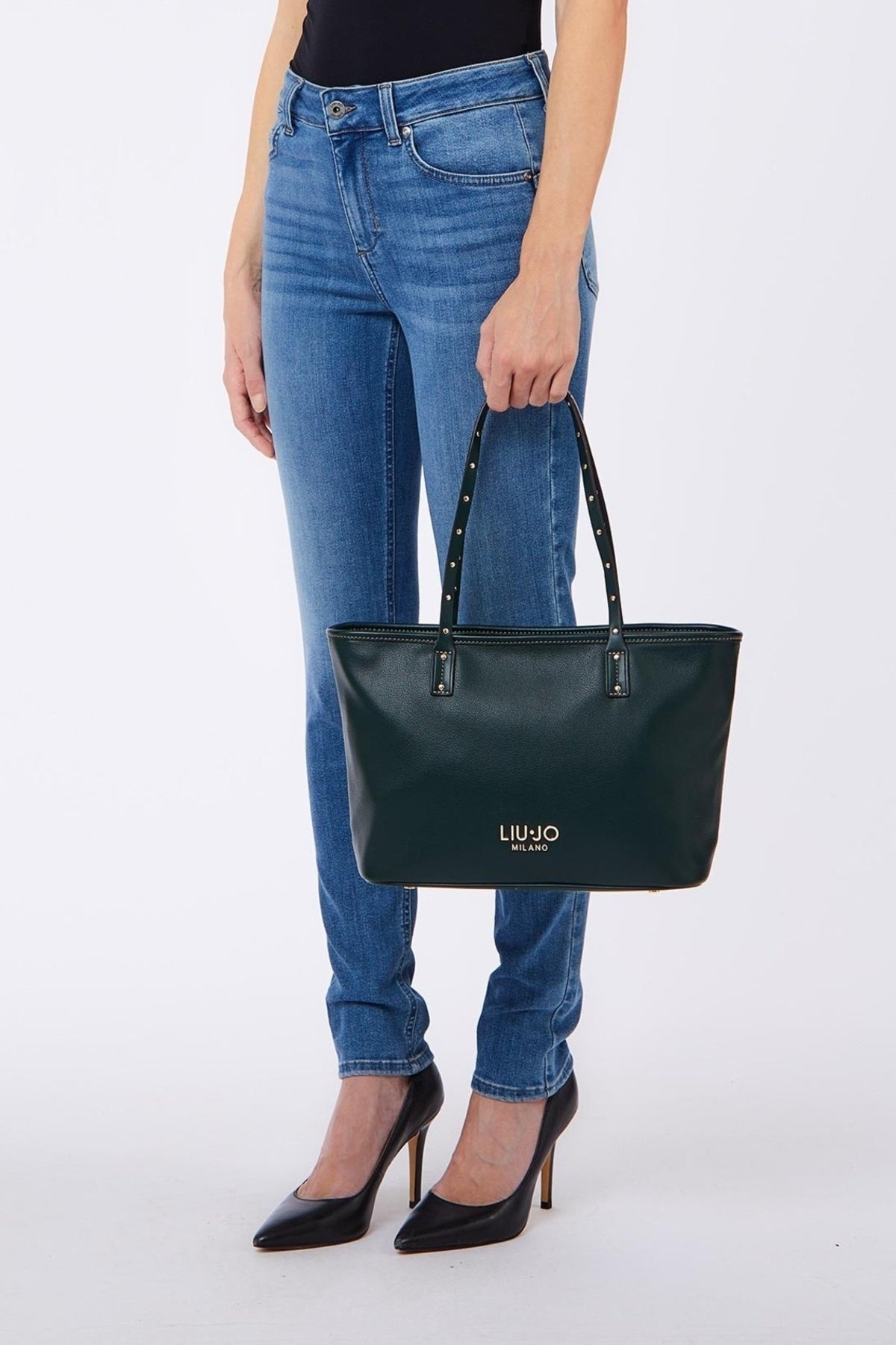 LIU-JO AF E TOTE en color VERDE  (1)