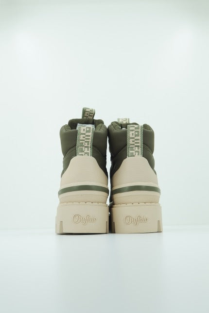 BUFFALO RAVEN LACEUP MID en color VERDE  (4)