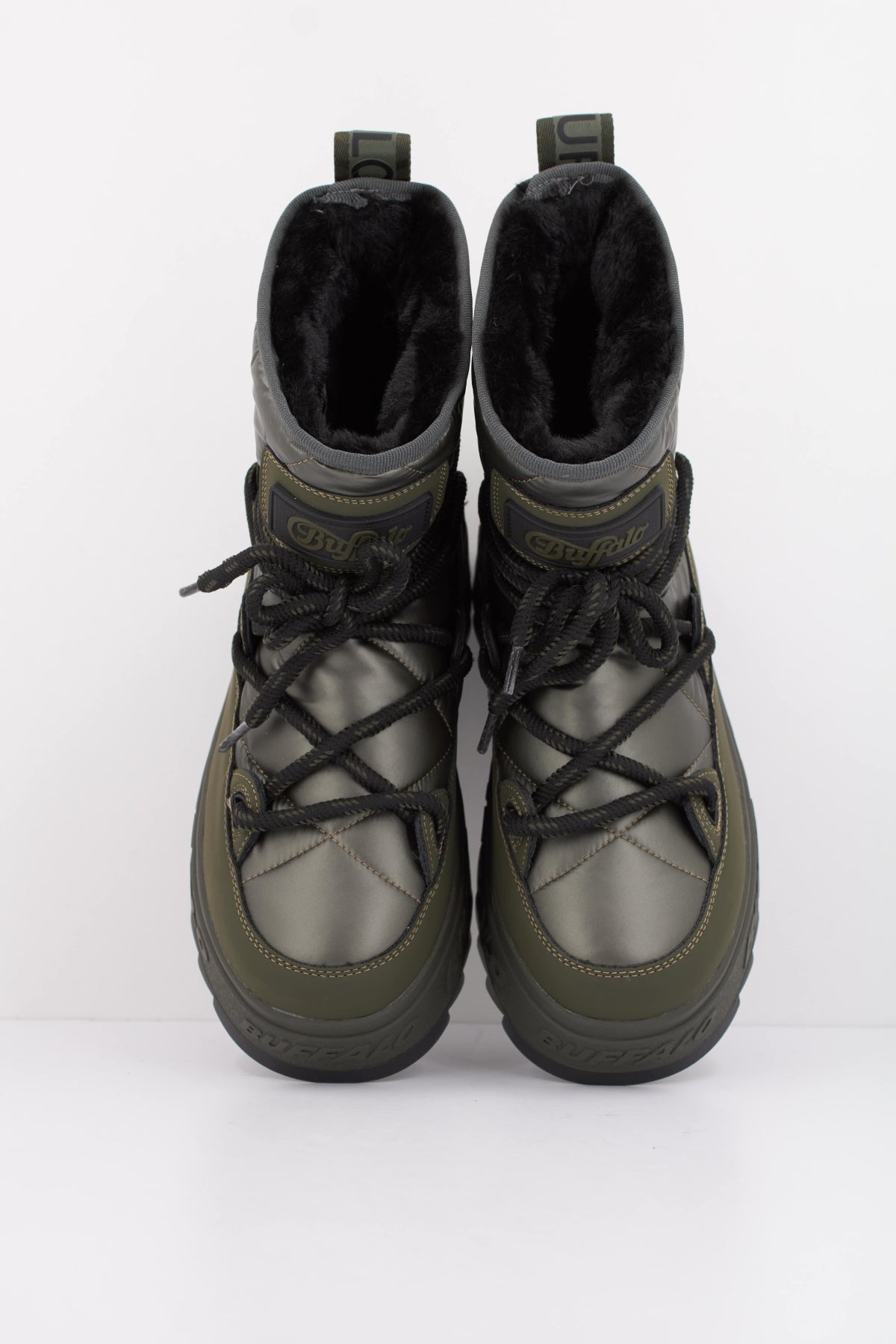 BUFFALO ELIZA SNOW BOOT VEGAN en color VERDE  (3)