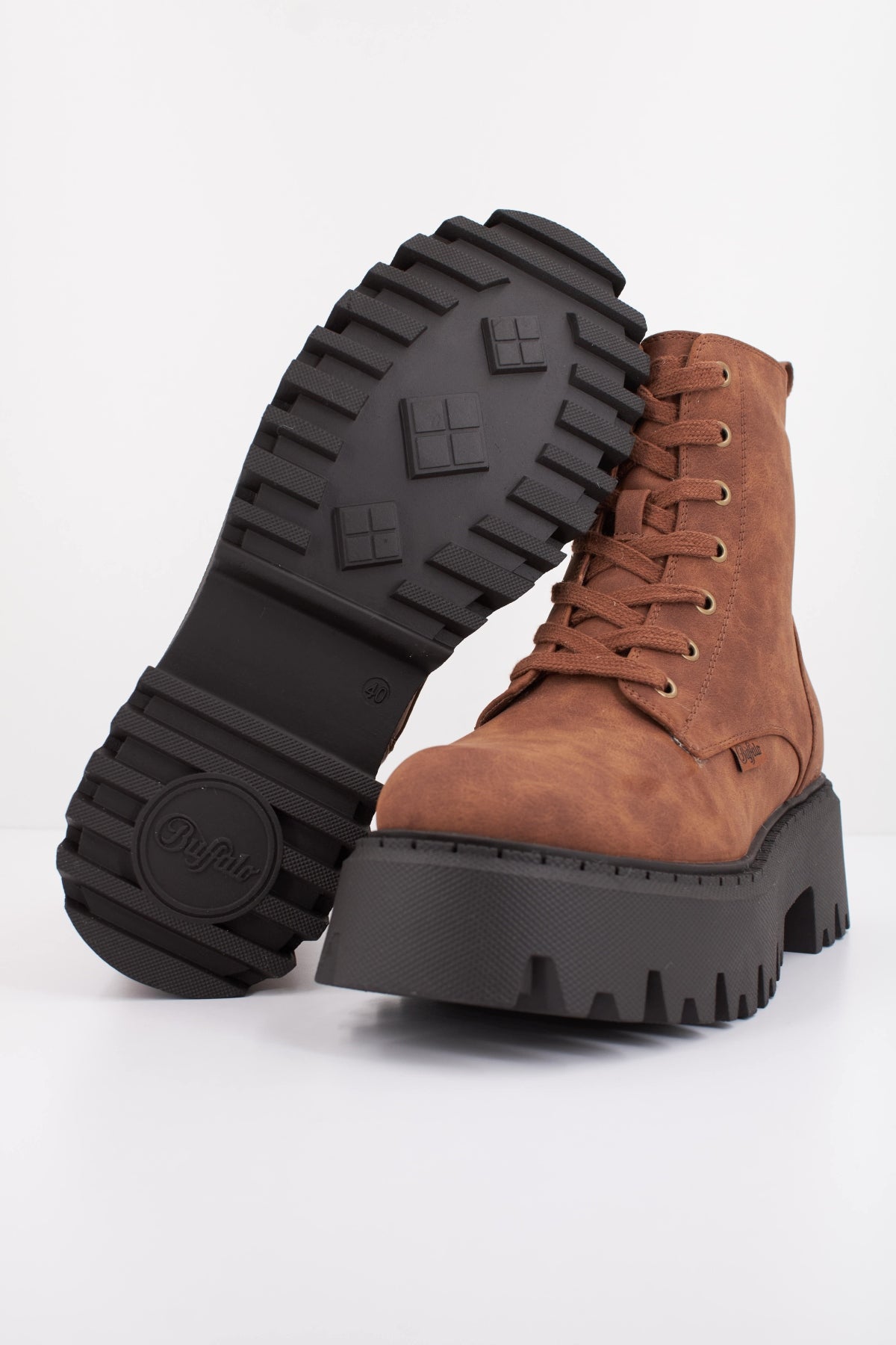 BUFFALO ASPEN LACE UP WARM VE en color MARRON  (5)