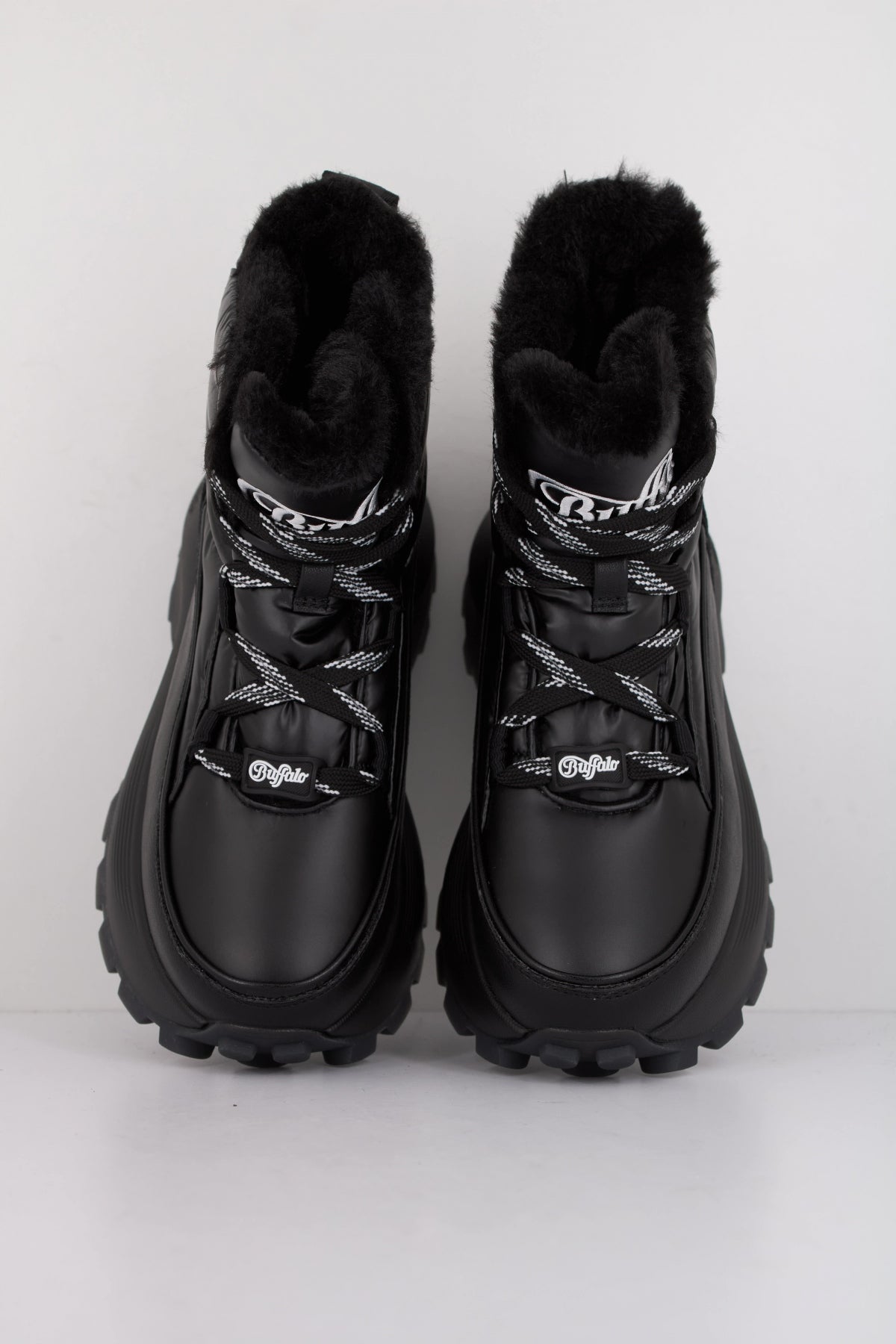 BUFFALO MANHATTEN LACE UP PUF en color NEGRO  (3)