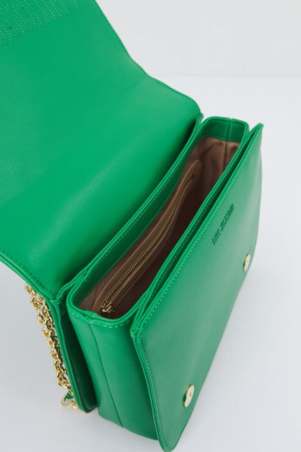 LOVE MOSCHINO JCPPG BORSA QUILTED PU en color VERDE  (4)