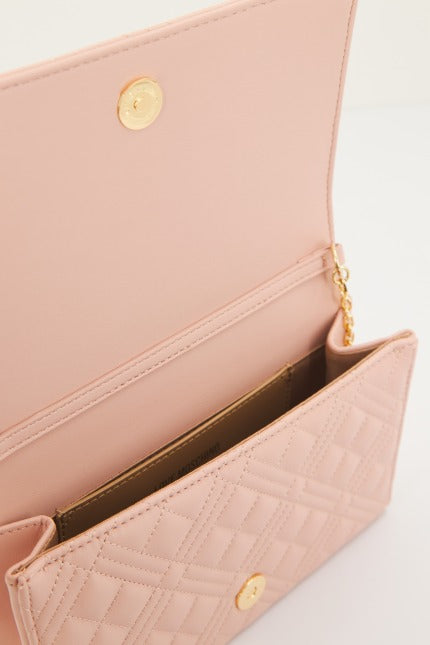 LOVE MOSCHINO JCPPG BORSA QUILTED en color ROSA  (3)