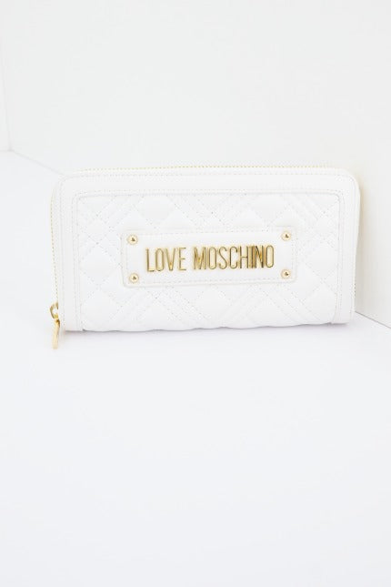 LOVE MOSCHINO JCPPG PORTAFOGLIO QUILTED PU en color BLANCO  (1)