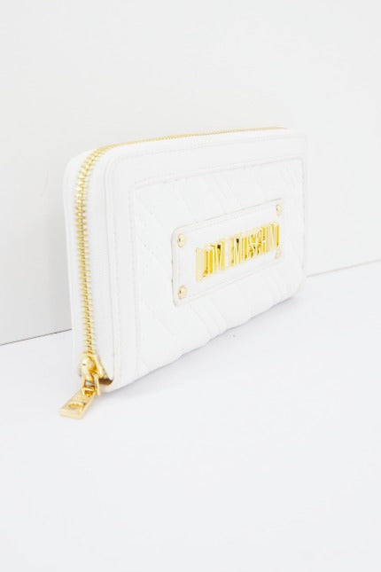 LOVE MOSCHINO JCPPG PORTAFOGLIO QUILTED PU en color BLANCO  (2)
