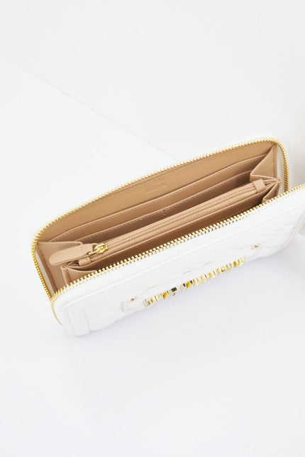 LOVE MOSCHINO JCPPG PORTAFOGLIO QUILTED PU en color BLANCO  (4)