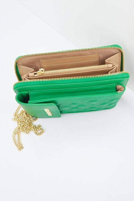 LOVE MOSCHINO JCPPG PORTAFOGLIO QUILTED en color VERDE  (4)