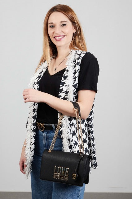 LOVE MOSCHINO JCPPG BORSA PU en color NEGRO  (5)