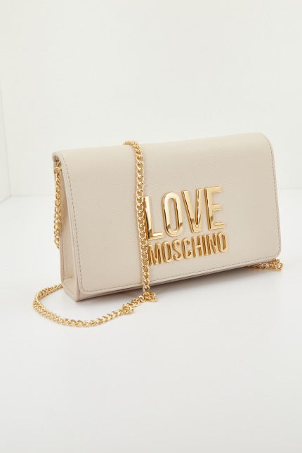 LOVE MOSCHINO JCPPG BORSA PU en color BEIS  (1)