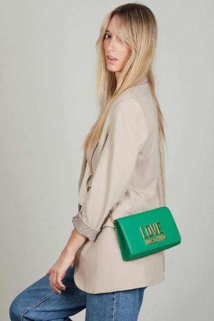 LOVE MOSCHINO JCPPG BORSA PU en color VERDE  (5)