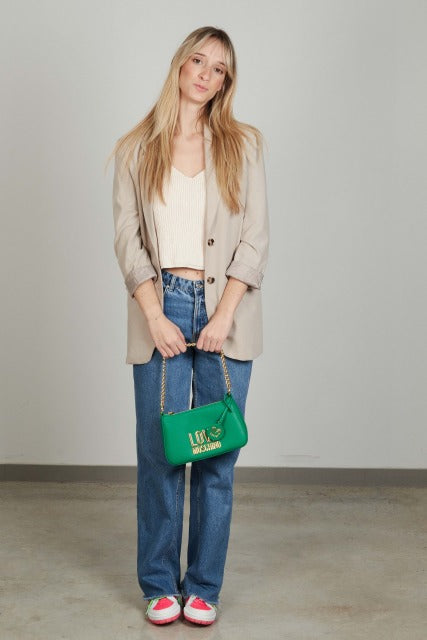 LOVE MOSCHINO JCPPG BORSA PU en color VERDE  (4)