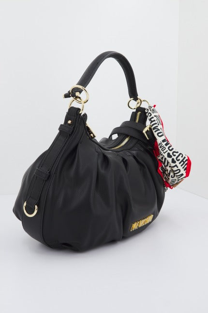 LOVE MOSCHINO JCPPG BORSA PU+SAFFIANO en color NEGRO  (2)
