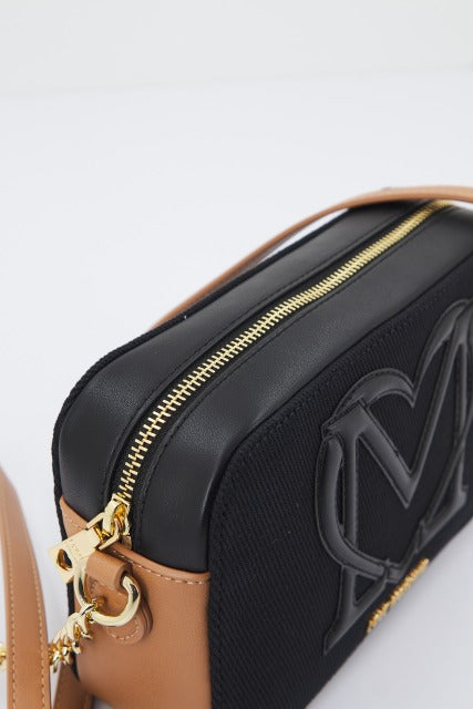 LOVE MOSCHINO JCPPG BORSA CANVAS en color NEGRO  (4)