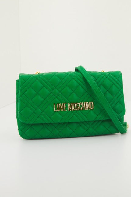 LOVE MOSCHINO JCPPG BORSA QUILTED en color VERDE  (1)