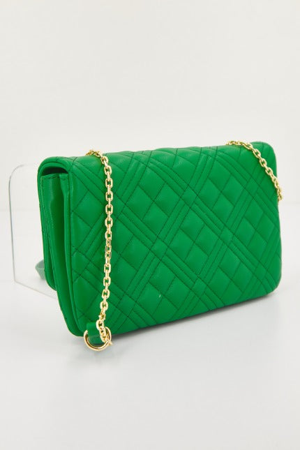 LOVE MOSCHINO JCPPG BORSA QUILTED en color VERDE  (2)