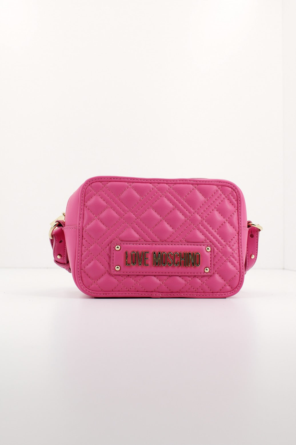LOVE MOSCHINO BORSA QUILTED en color ROSA  (1)
